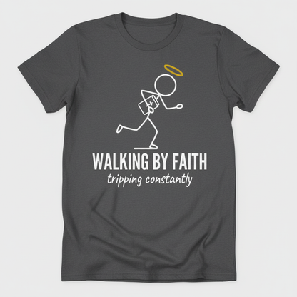 Walking by Faith T-Shirt_triple_model