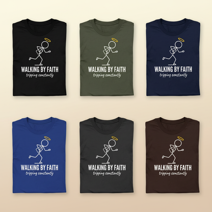 Walking by Faith T-Shirt_6color_grid
