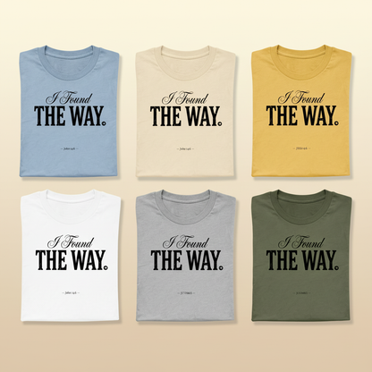 I Found The Way T-Shirt_6color_grid