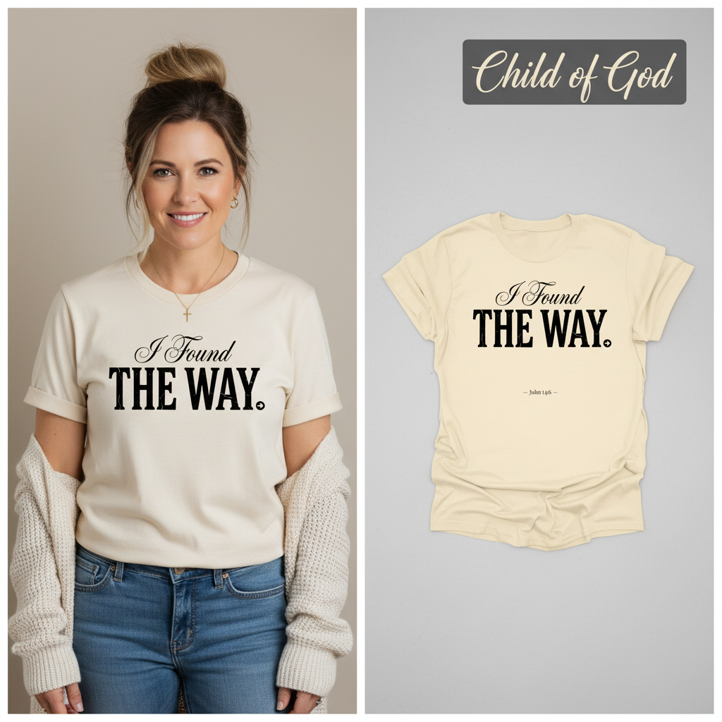 I Found The Way T-Shirt_model_flat