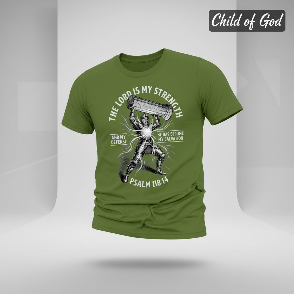 The Lord Is My Strength T-Shirt_3d_float