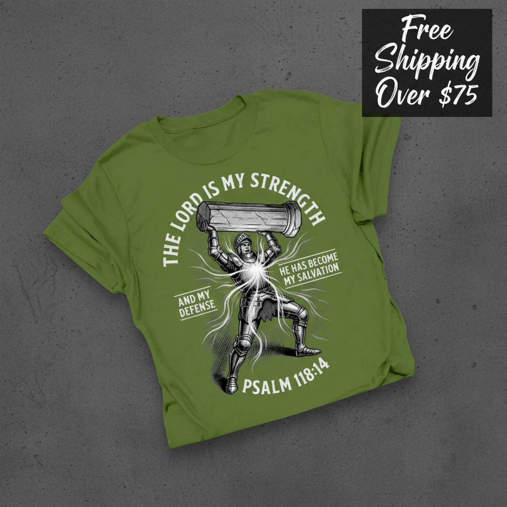 The Lord Is My Strength T-Shirt_fold_tilt
