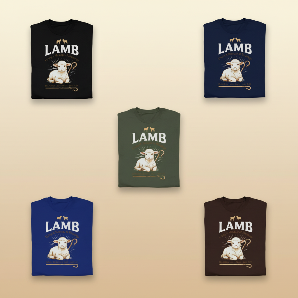 Lamb of Blessings T-Shirt_6color_grid