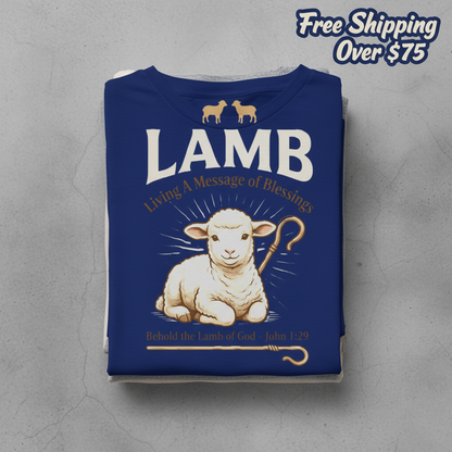Lamb of Blessings T-Shirt_stacked_flatlay