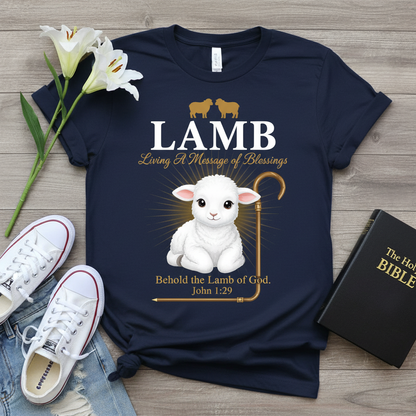 Lamb of Blessings T-Shirt_dual_model_life