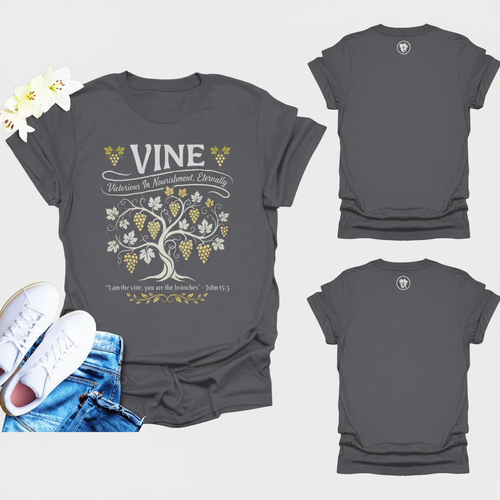 Vine of Life T-Shirt_triple_model