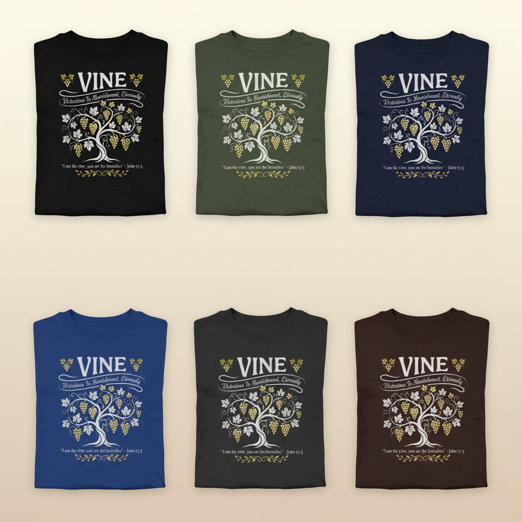 Vine of Life T-Shirt_6color_grid