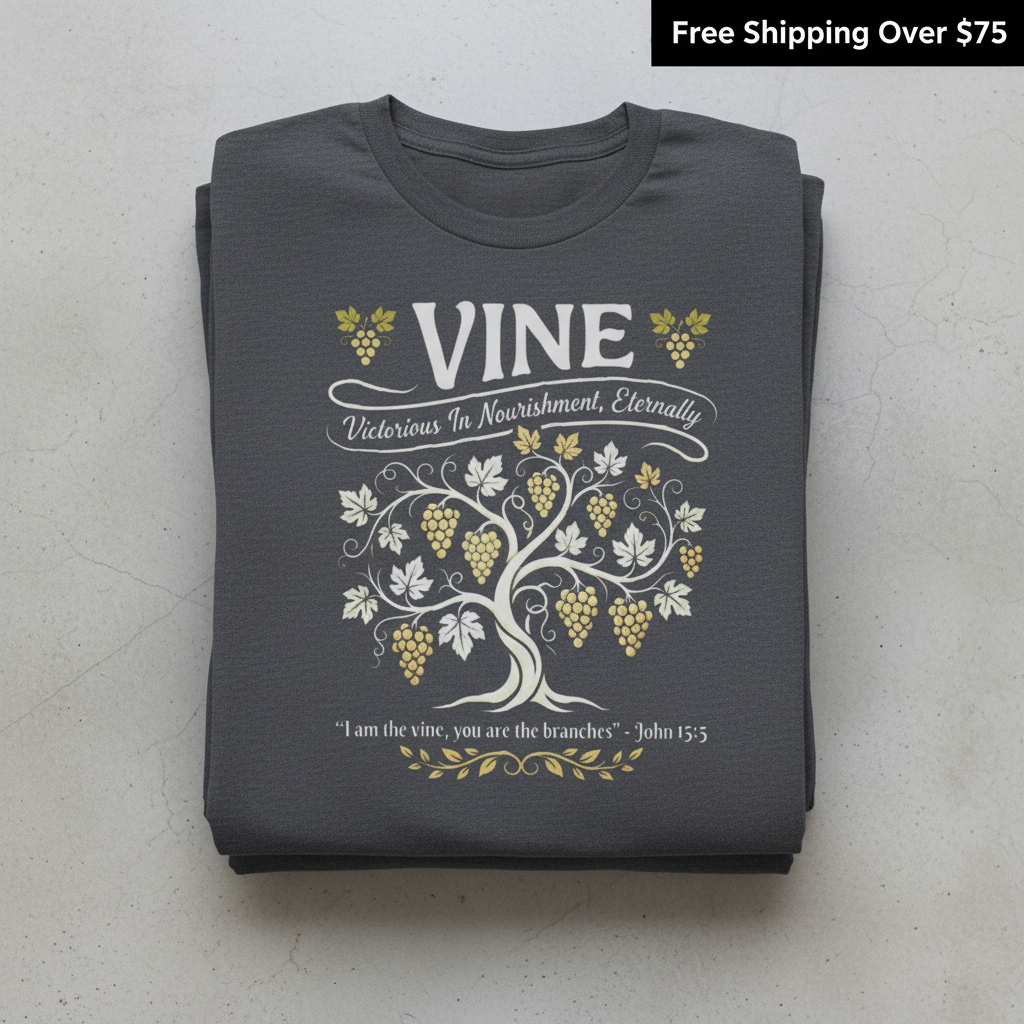 Vine of Life T-Shirt_stacked_flatlay