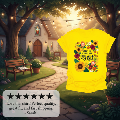 She Will Not Fall T-Shirt_review_5star