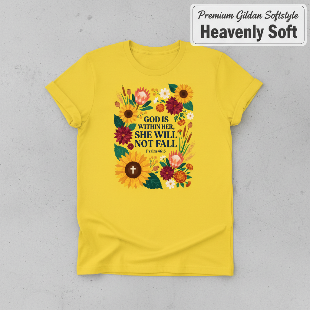 She Will Not Fall T-Shirt_clean