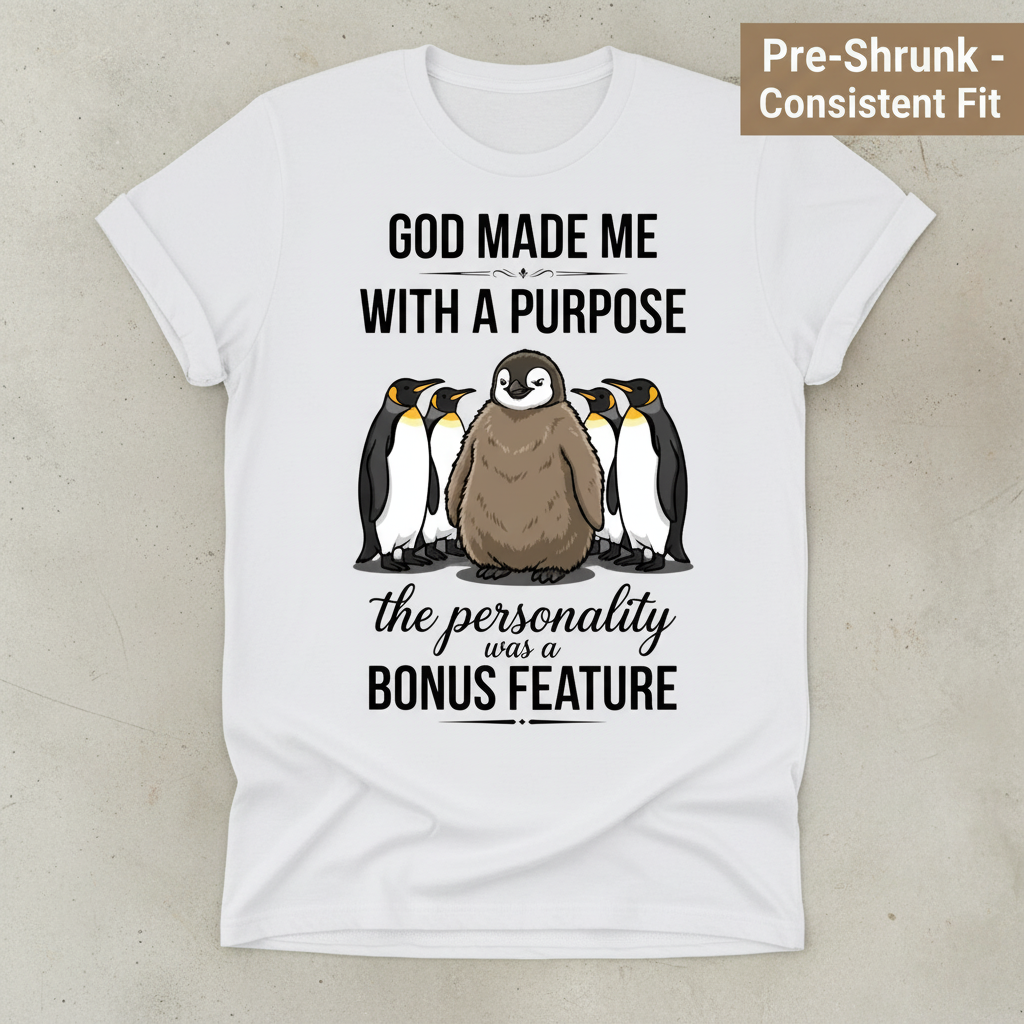 Purpose and Personality Penguin T-Shirt_clean