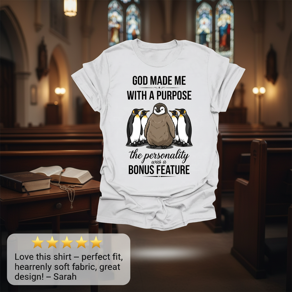 Purpose and Personality Penguin T-Shirt_review_5star