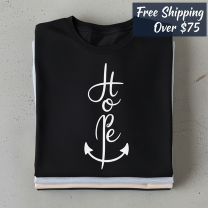 Anchor of Hope T-Shirt_stacked_flatlay