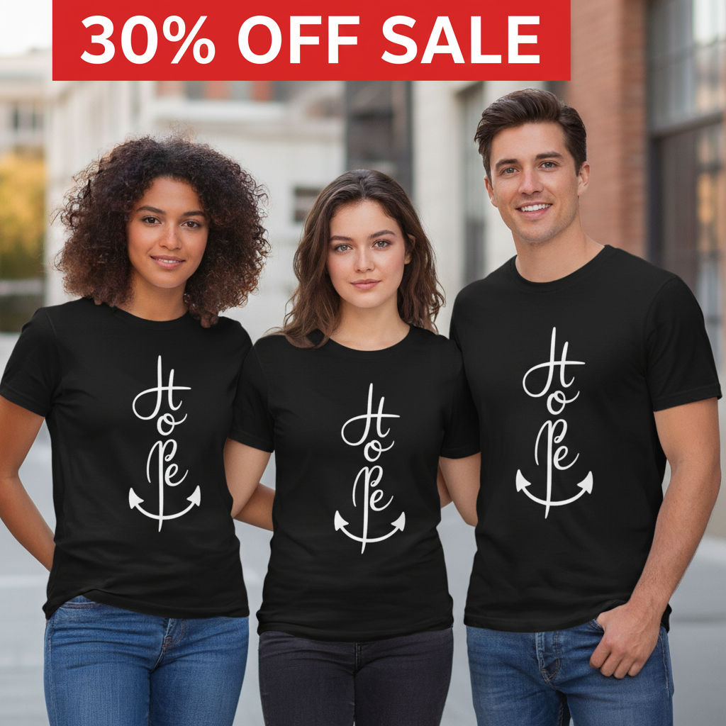Anchor of Hope T-Shirt_triple_model