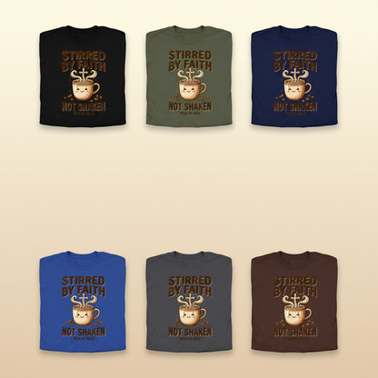 Stirred by Faith Not Shaken T-Shirt_6color_grid