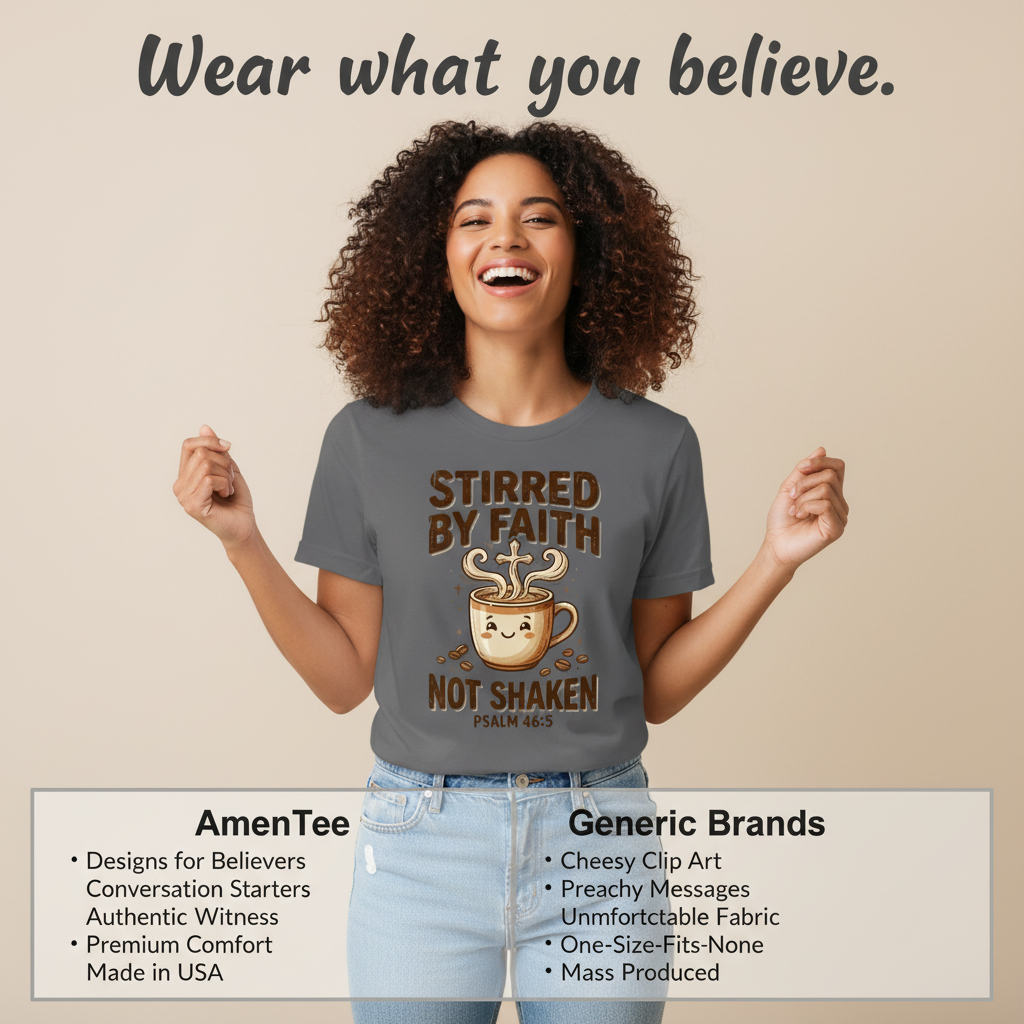 Stirred by Faith Not Shaken T-Shirt_product_table