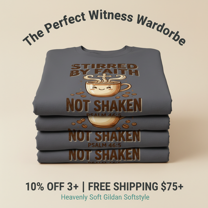 Stirred by Faith Not Shaken T-Shirt_stacked_promotion