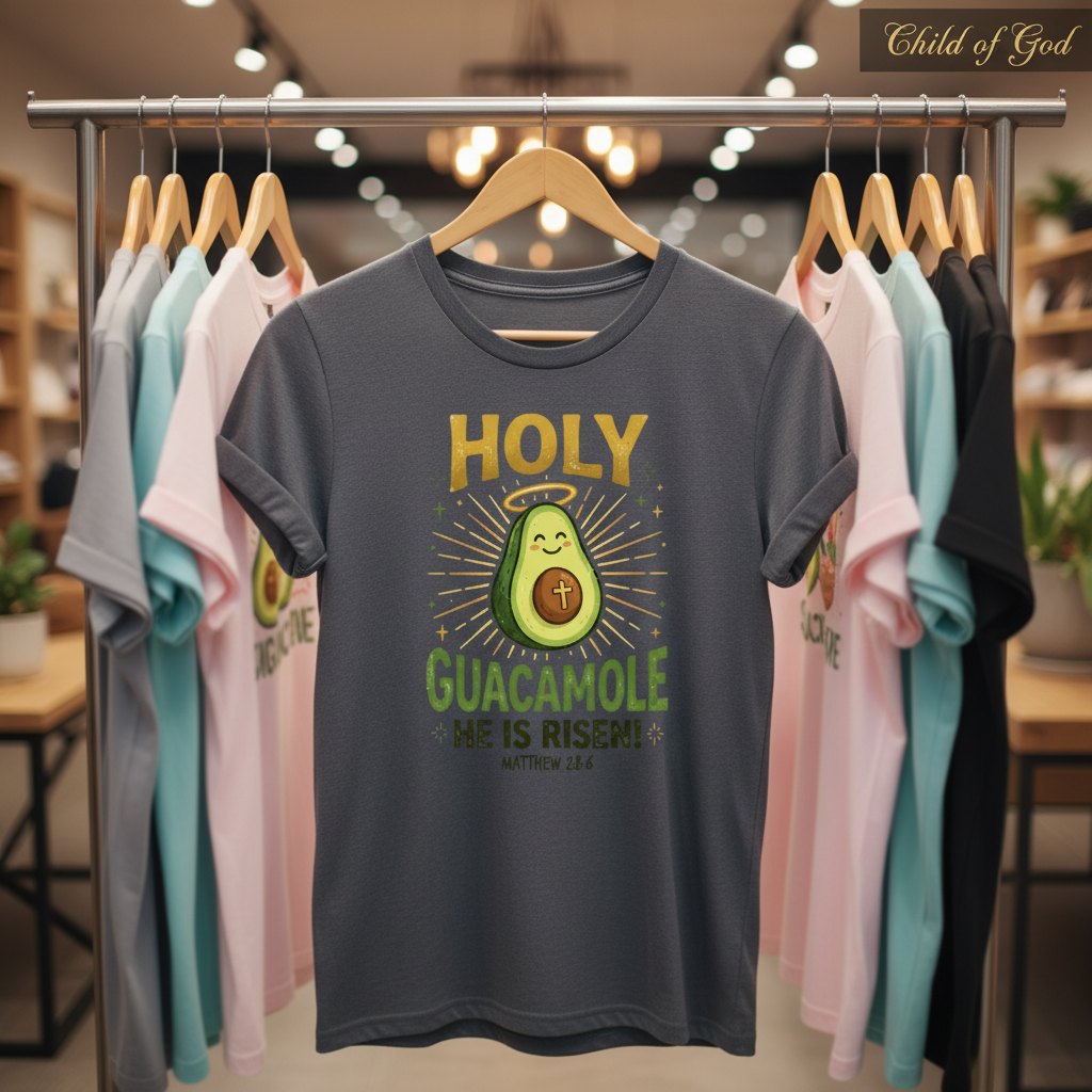 Holy Guacamole He Is Risen T-Shirt_boutique_rack