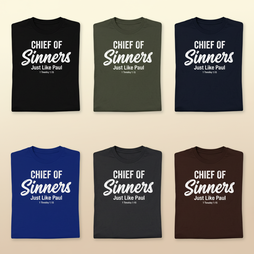 Chief of Sinners T-Shirt_6color_grid