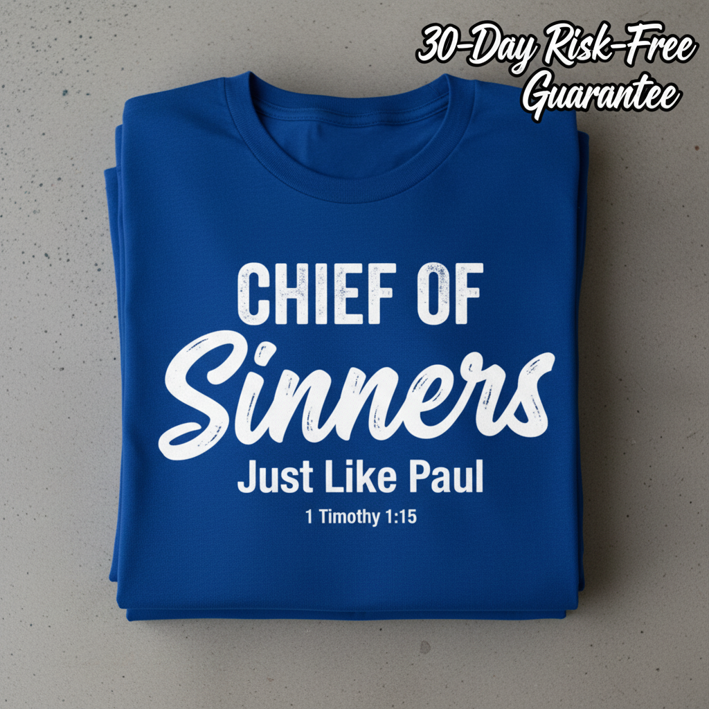 Chief of Sinners T-Shirt_stacked_flatlay