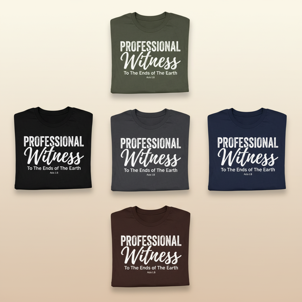 Professional Witness T-Shirt_6color_grid