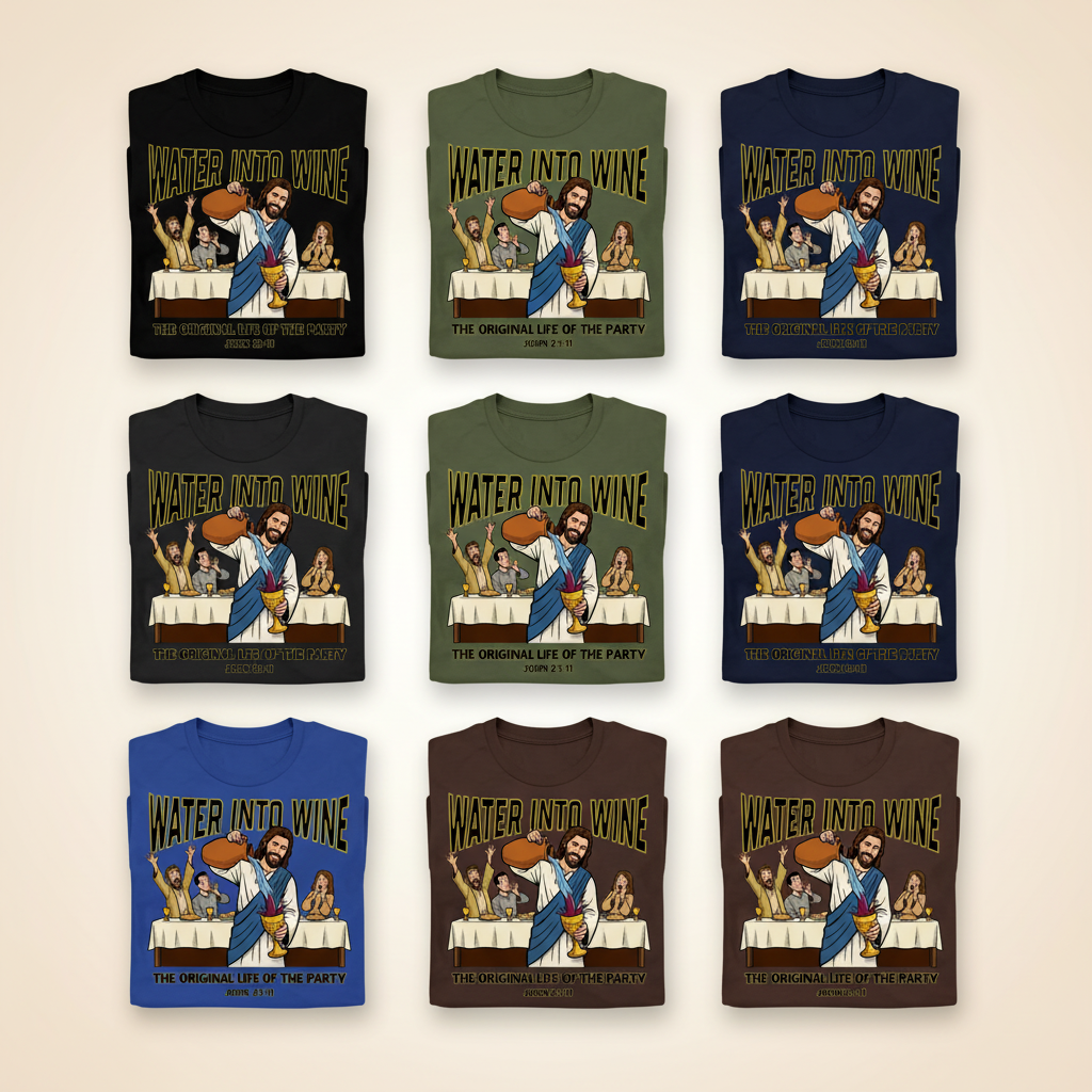 Original Life of the Party T-Shirt_6color_grid