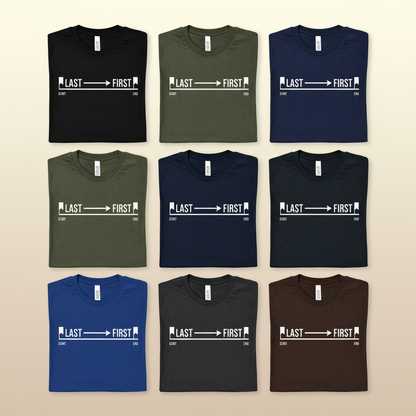 Last to First T-Shirt_6color_grid
