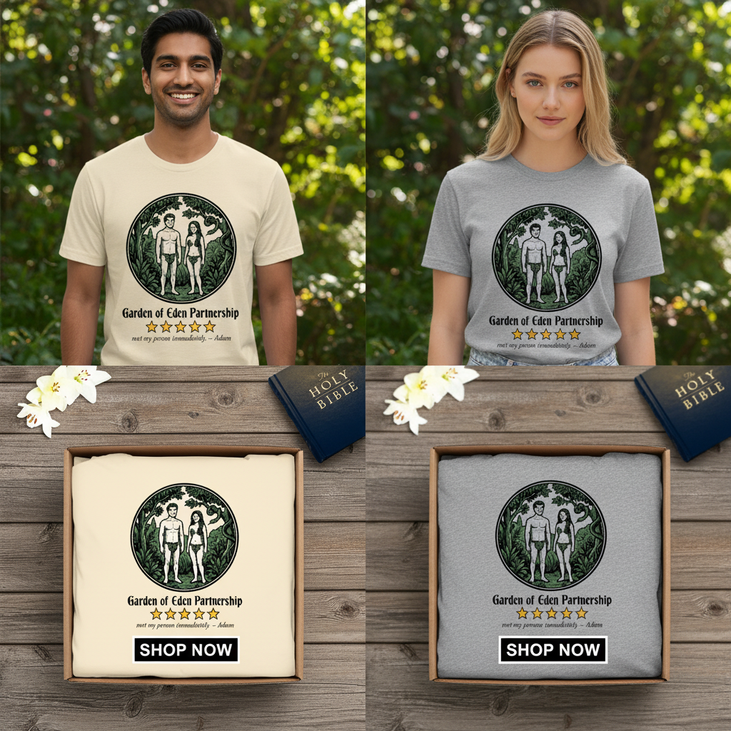 Garden of Eden Partnership T-Shirt_dual_model_life