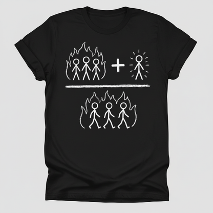 Fourth Man in the Fire T-Shirt_triple_model