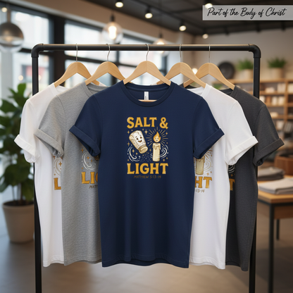 Salt & Light Scripture T-Shirt_boutique_rack