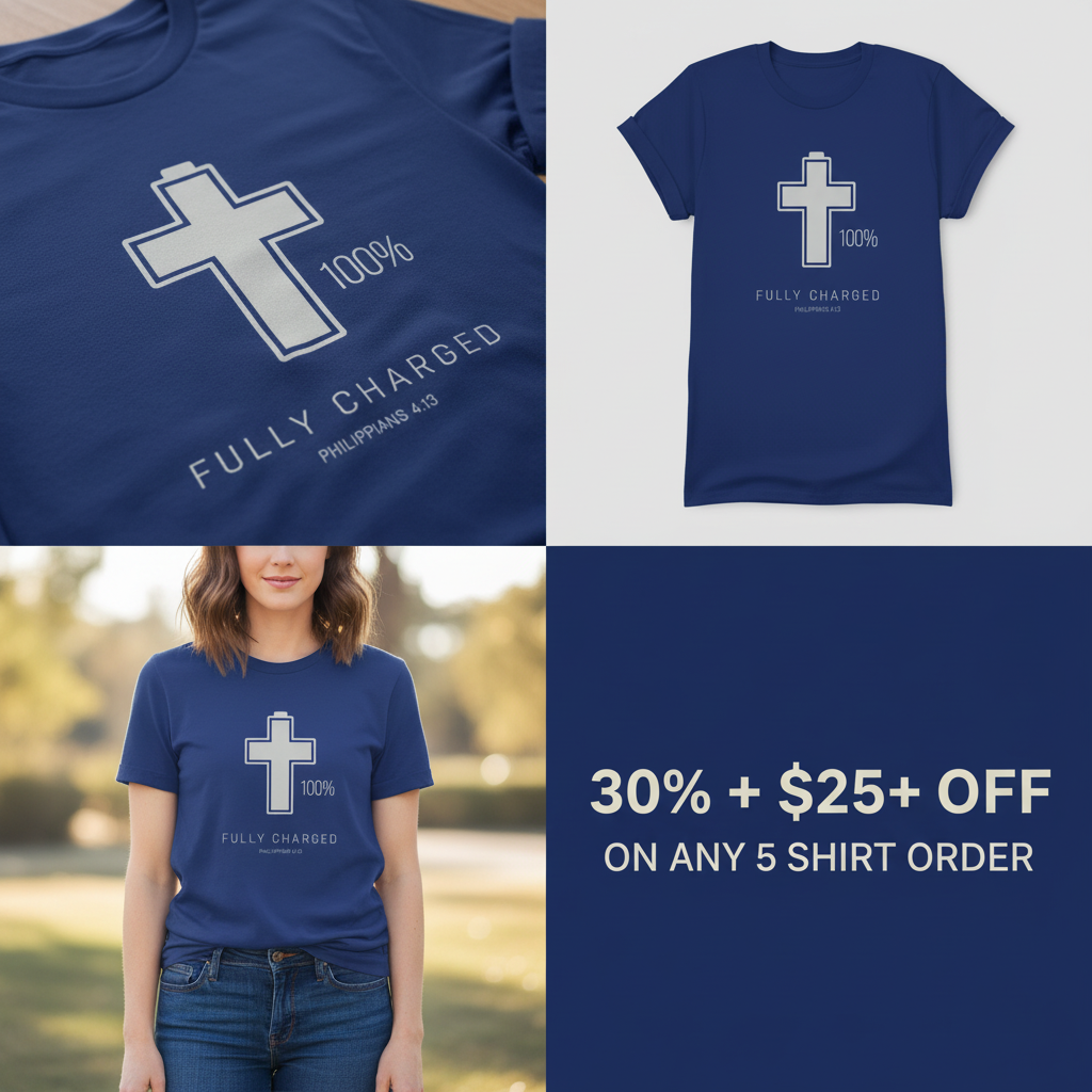 Fully Charged in Christ T-Shirt_4_panel
