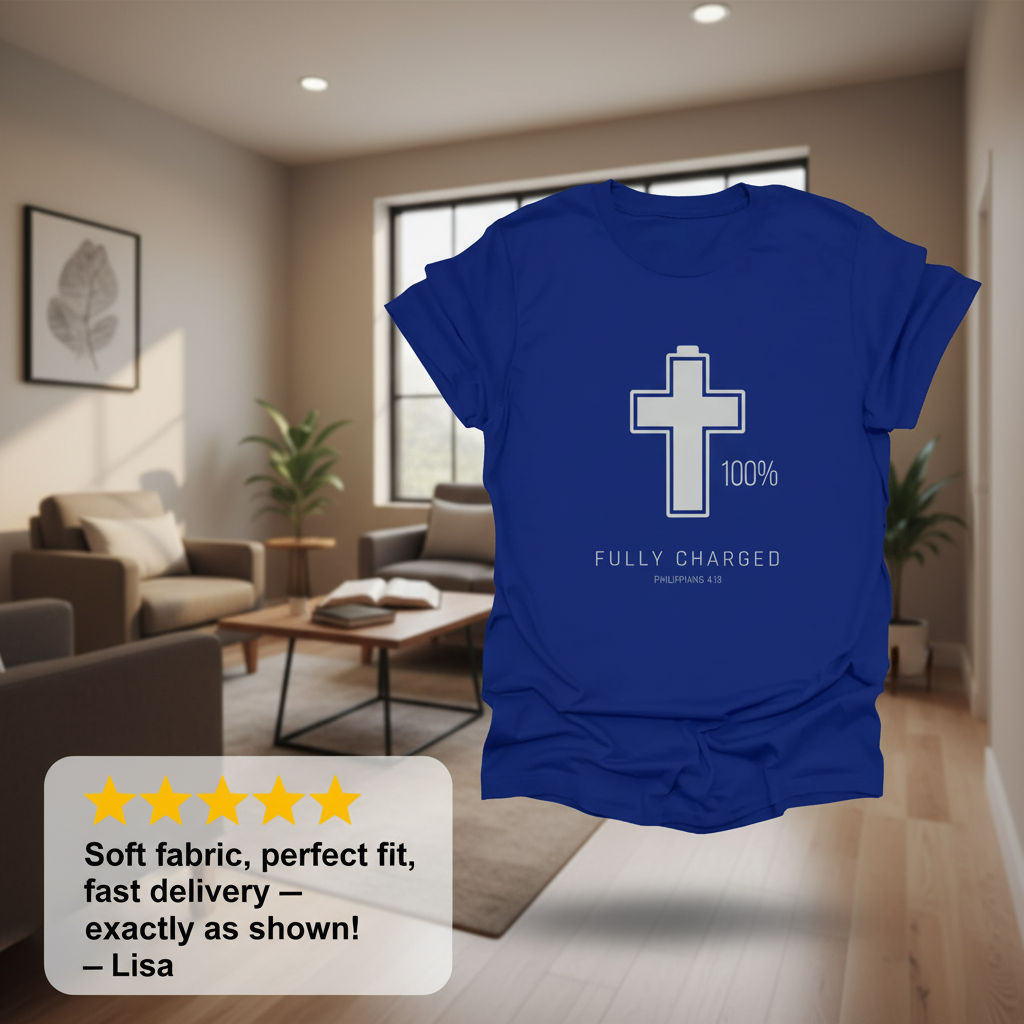 Fully Charged in Christ T-Shirt_review_5star