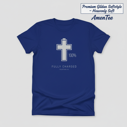 Fully Charged in Christ T-Shirt_clean