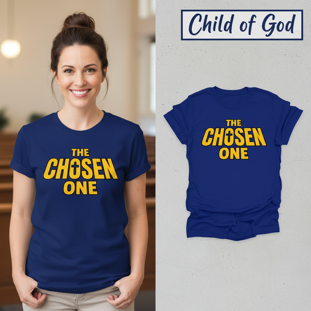 The Chosen One T-Shirt_model_flat