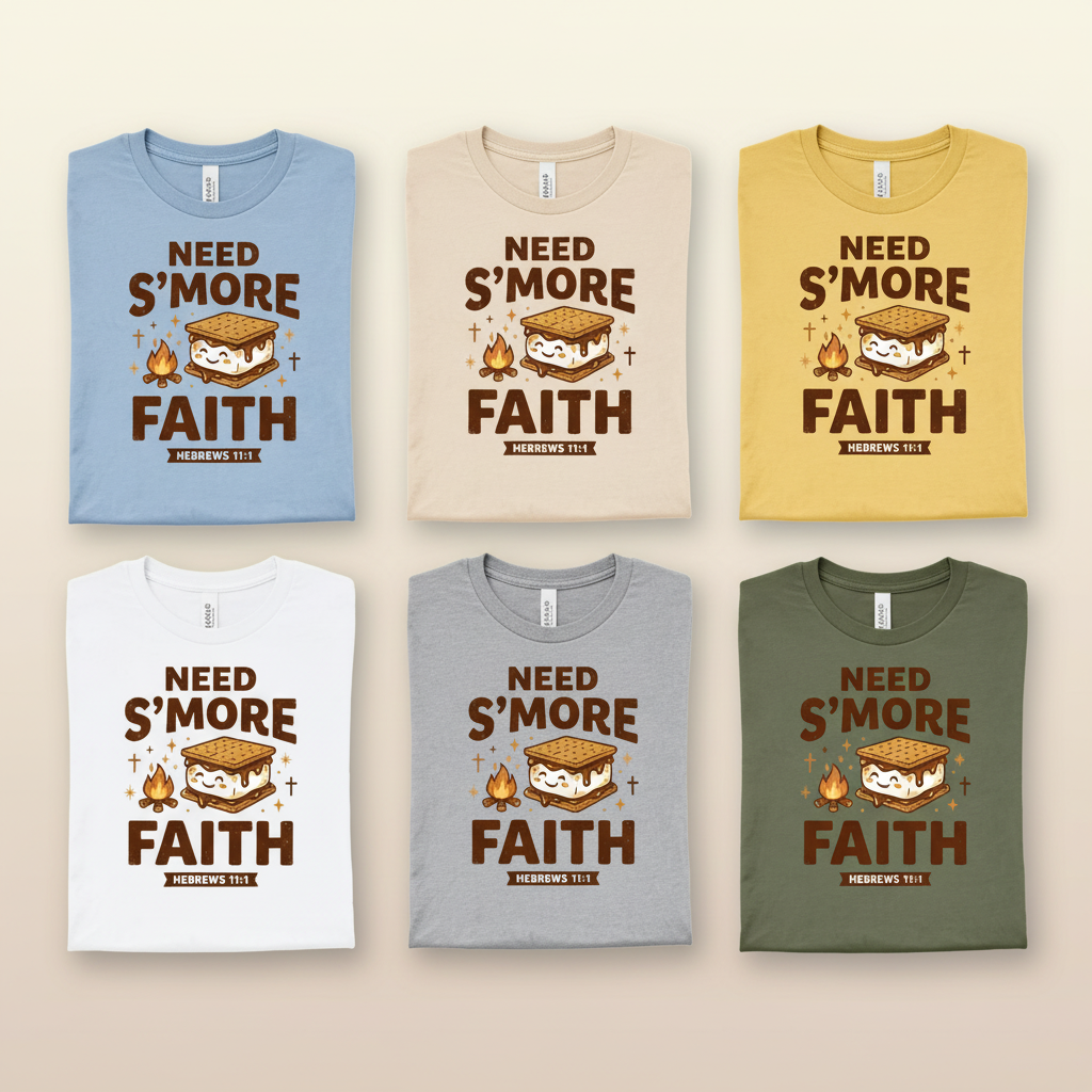 Need S'more Faith T-Shirt_6color_grid