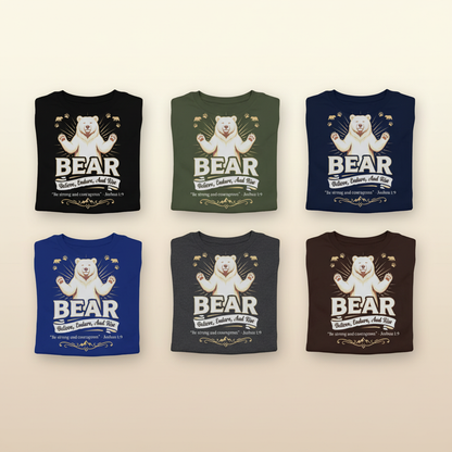 Believe, Endure, And Rise Bear T-Shirt_6color_grid
