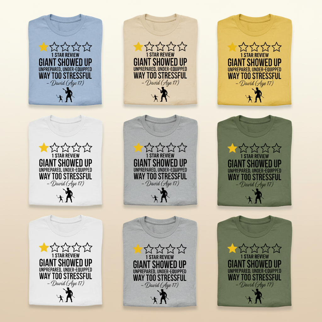One Star Goliath Review T-Shirt_6color_grid