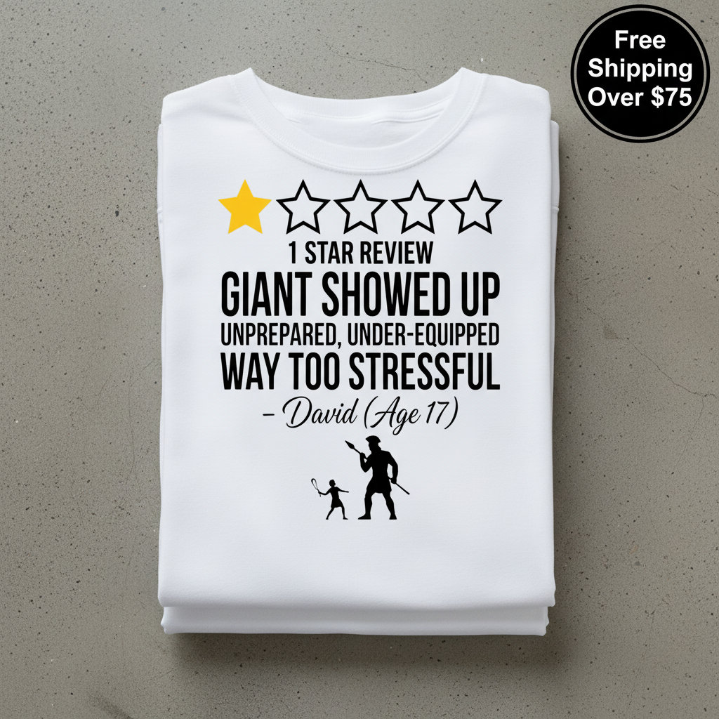One Star Goliath Review T-Shirt_stacked_flatlay