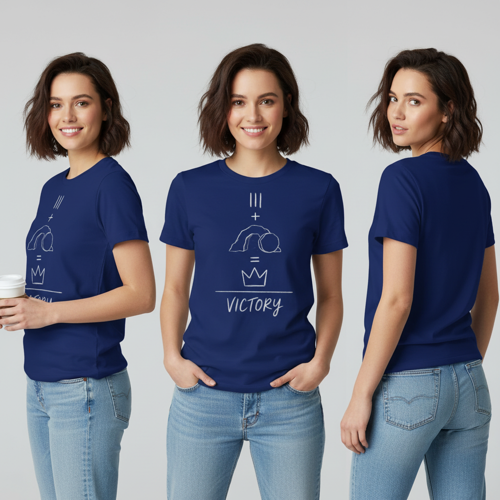 Resurrection Victory T-Shirt_triple_model