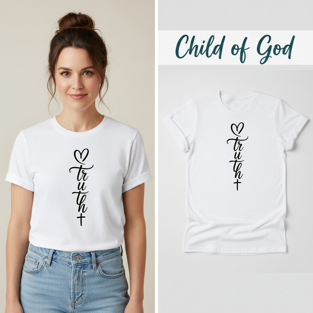 HIS Truth T-Shirt_model_flat