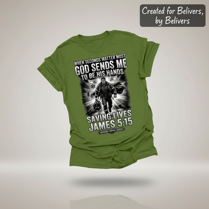 God Sends Me to Be His Hands T-Shirt_3d_float