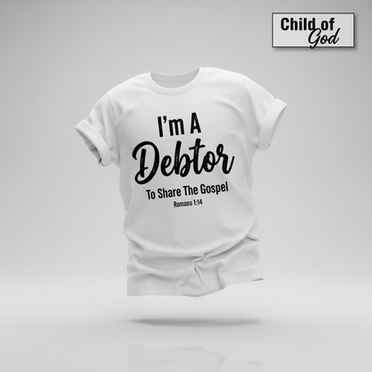Gospel Debtor T-Shirt_3d_float