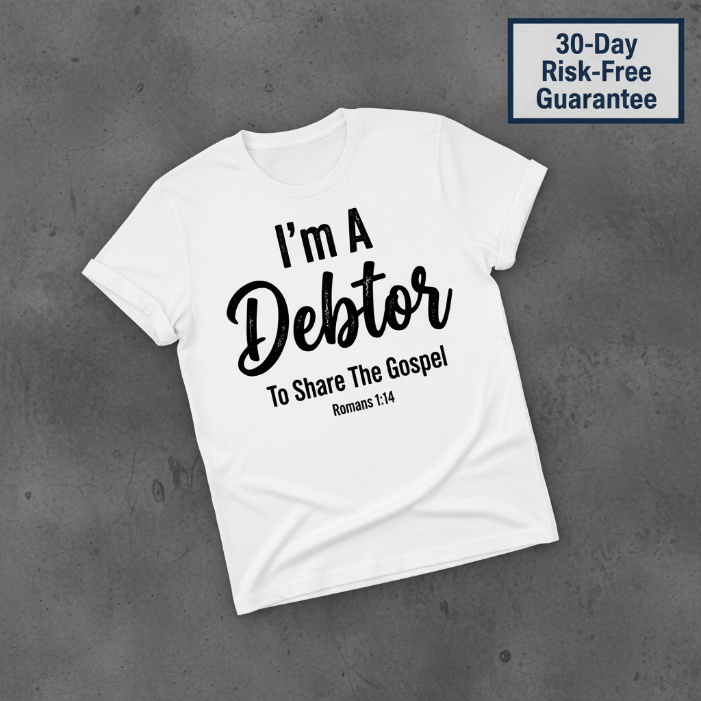 Gospel Debtor T-Shirt_fold_tilt