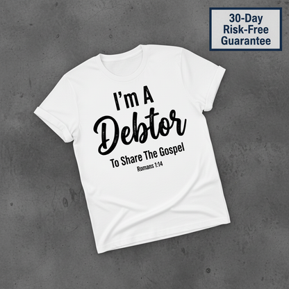 Gospel Debtor T-Shirt_fold_tilt