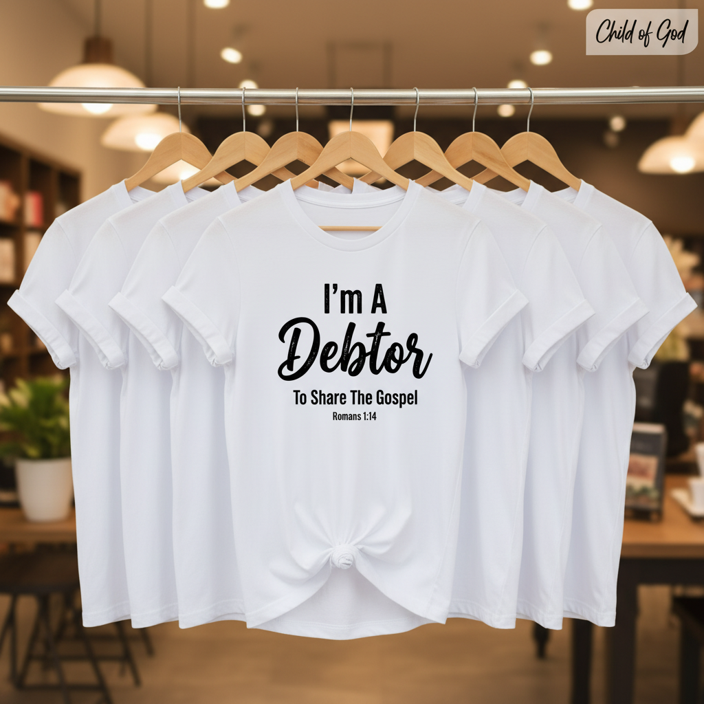 Gospel Debtor T-Shirt_boutique_rack