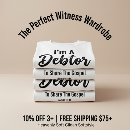 Gospel Debtor T-Shirt_stacked_promotion