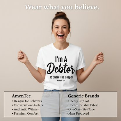 Gospel Debtor T-Shirt_product_table
