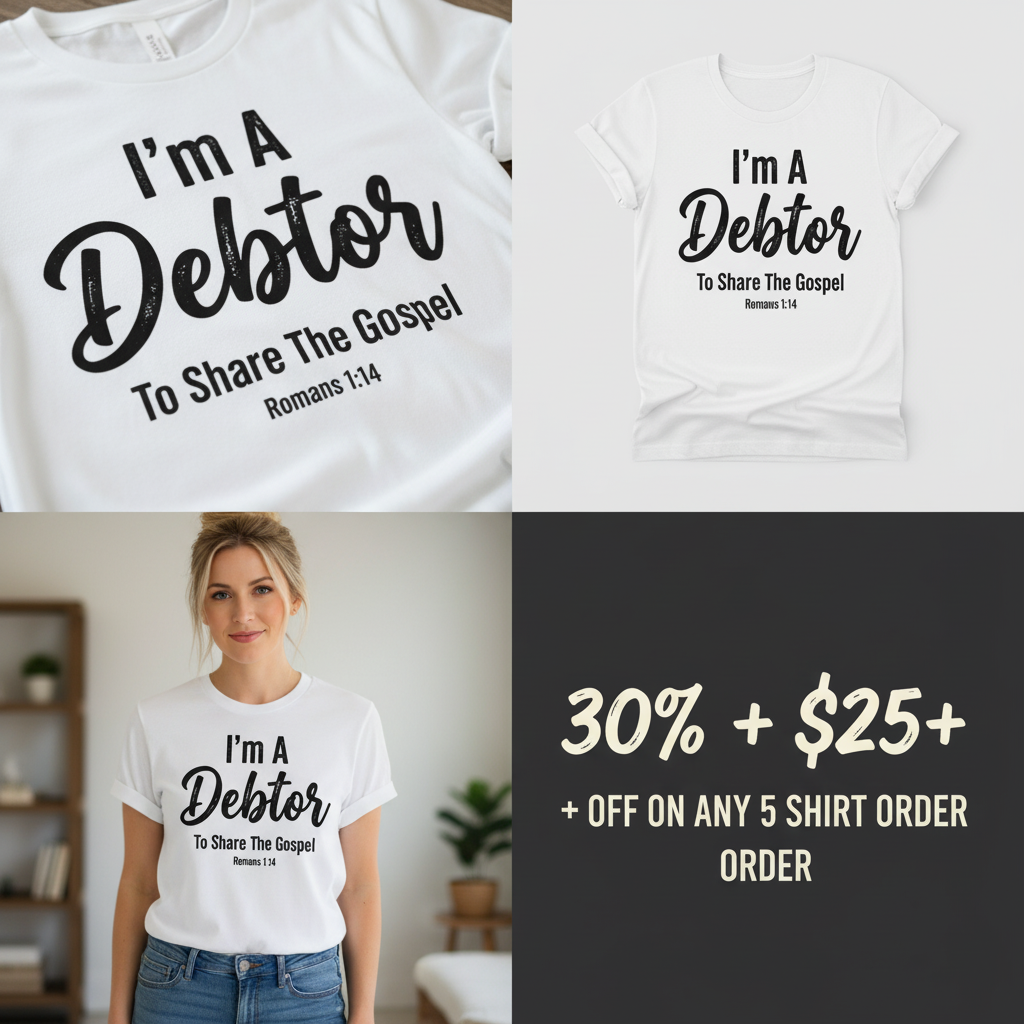 Gospel Debtor T-Shirt_4_panel