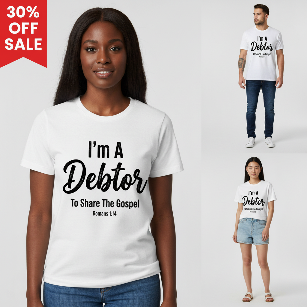 Gospel Debtor T-Shirt_triple_model