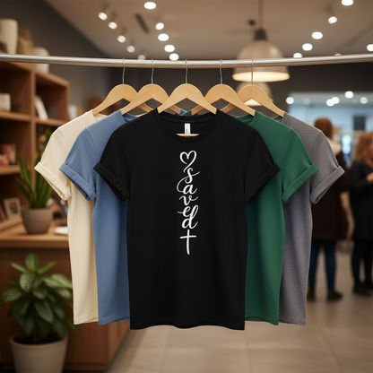 Saved by the cross T-Shirt_boutique_rack